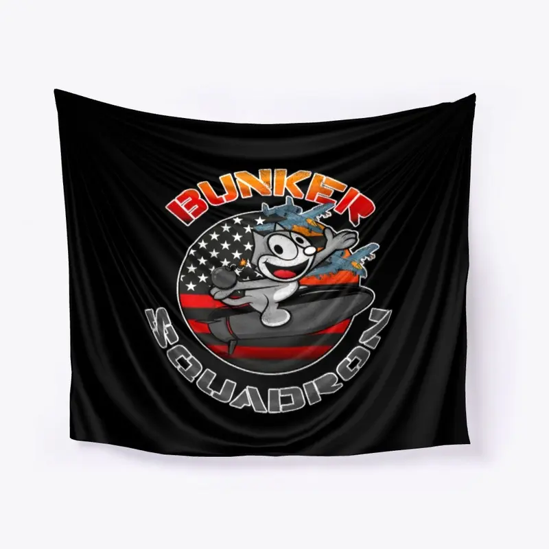 Bunker Squadron Wall Flag